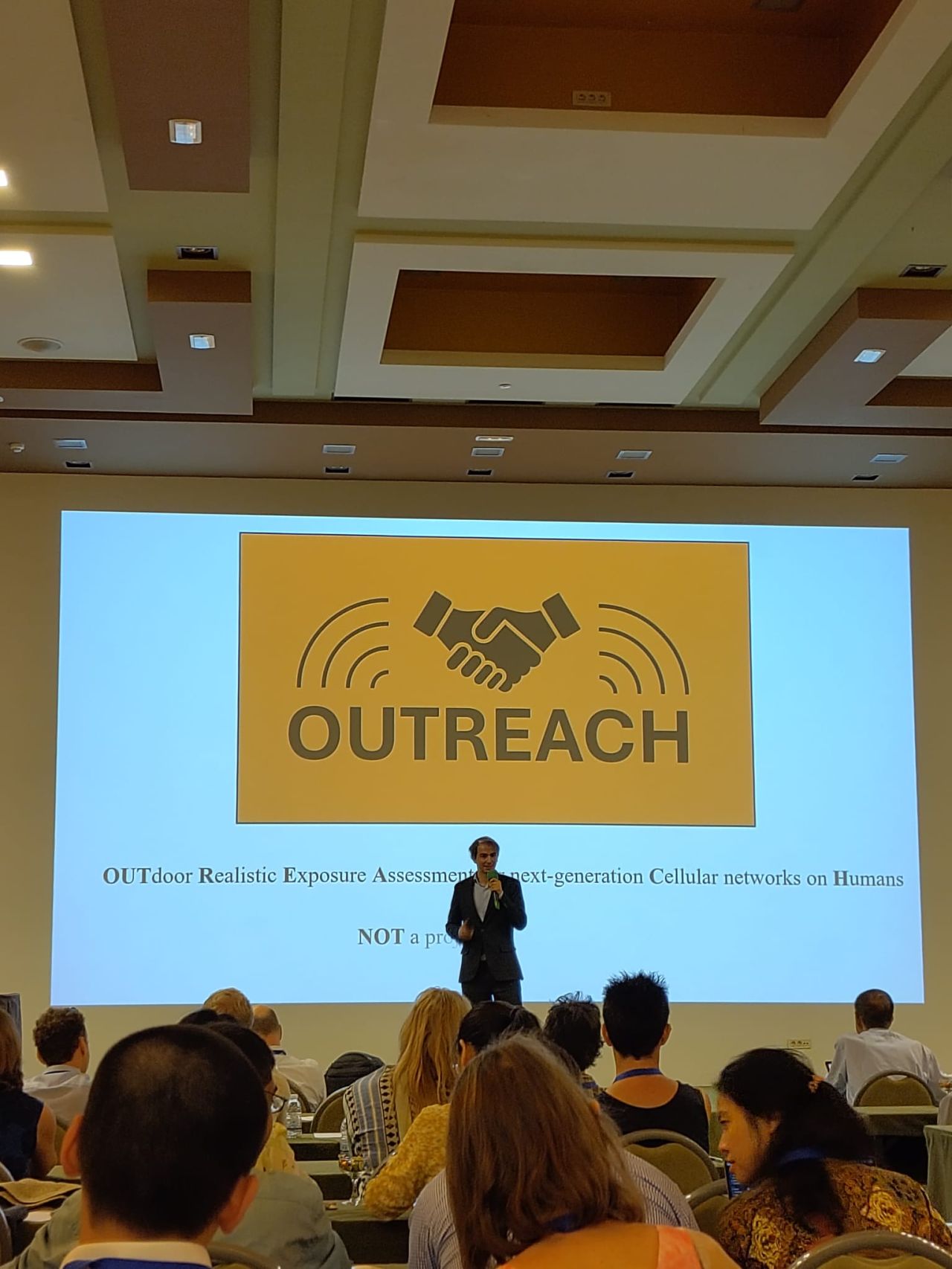 Robin presenting the OUTREACH Initiative